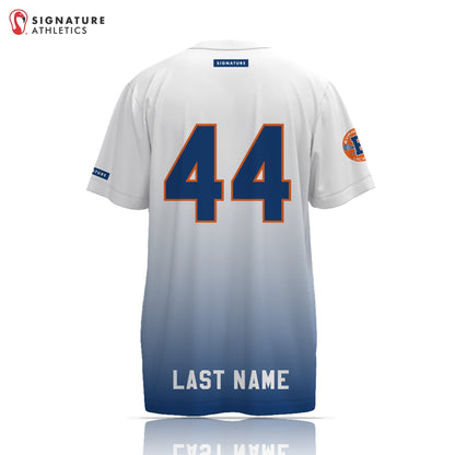 Evanston Youth Men's Blue Short Sleeve Tech Tee Signature Lacrosse