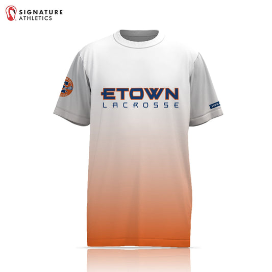 Evanston Youth Men's Orange Short Sleeve Tech Tee Signature Lacrosse