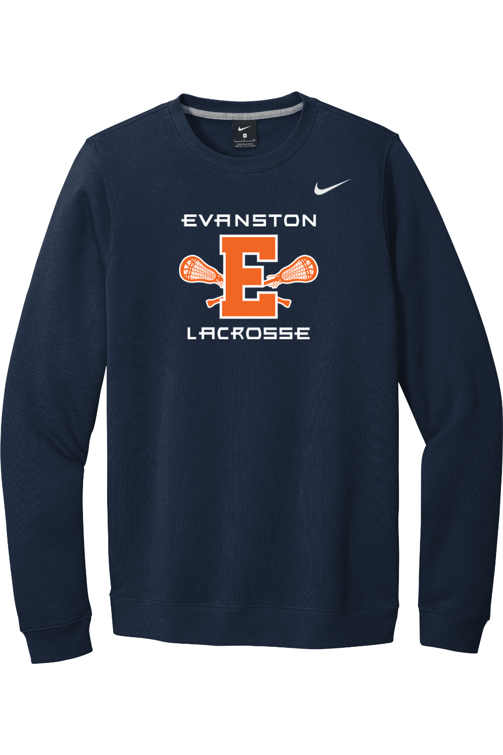 EYL Nike Club Fleece Crew Signature Lacrosse