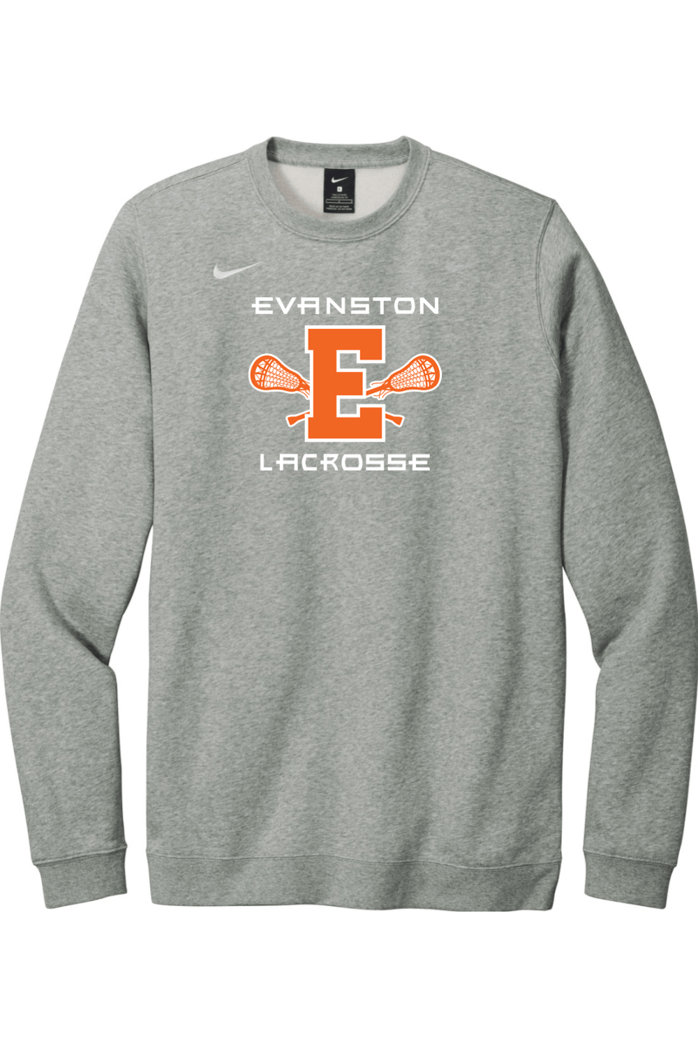 EYL Nike Club Fleece Crew Signature Lacrosse