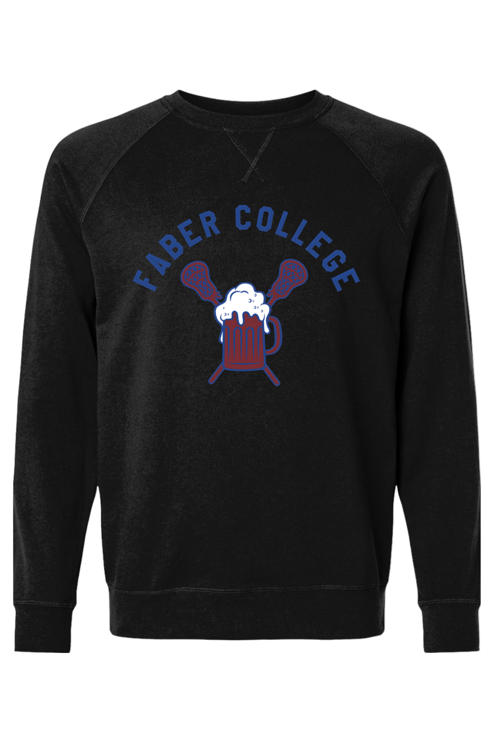 Faber College FC Adult Heavyweight Raglan Long Sleeve Signature Lacrosse