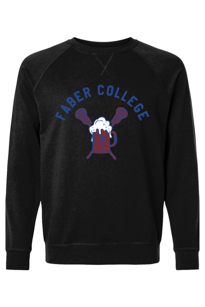 Faber College FC Adult Heavyweight Raglan Long Sleeve Signature Lacrosse