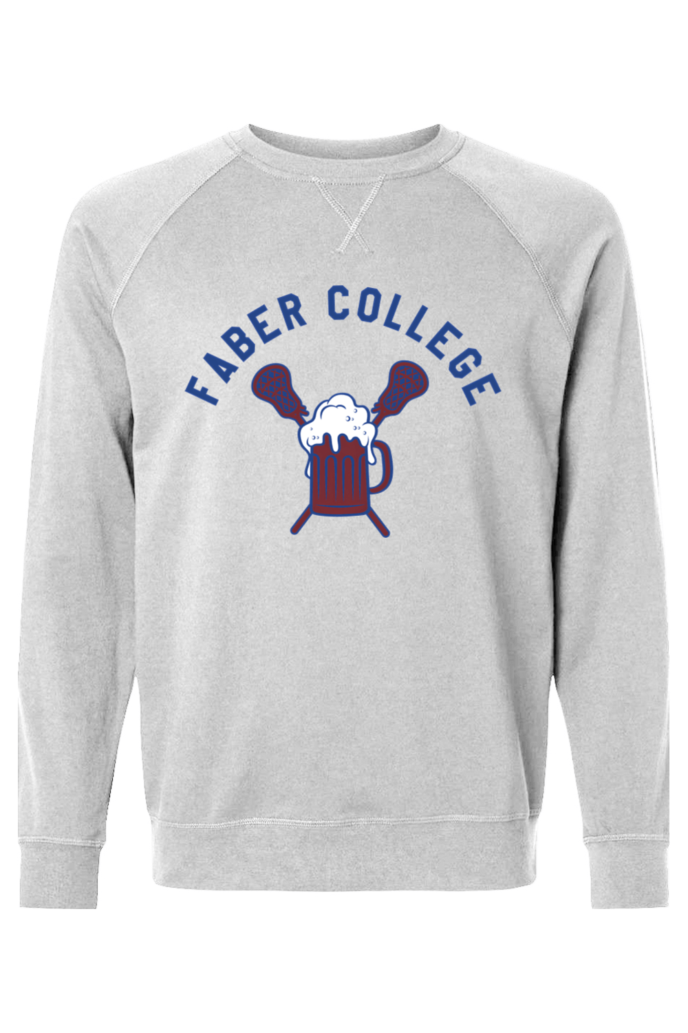 Faber College FC Adult Heavyweight Raglan Long Sleeve Signature Lacrosse