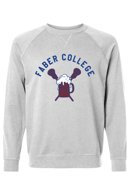 Faber College FC Adult Heavyweight Raglan Long Sleeve Signature Lacrosse