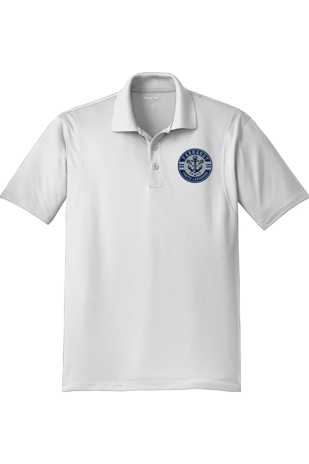 Farragut YLC Adult Embroidered Athletic Polo Signature Lacrosse