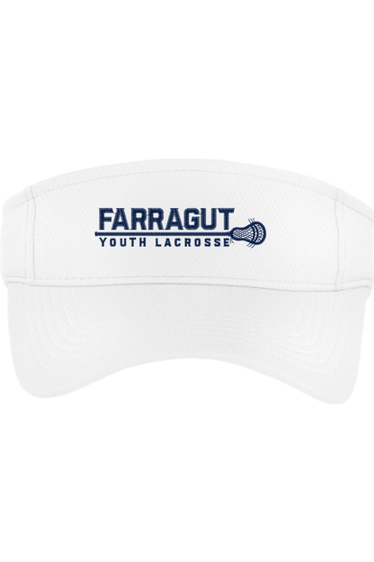 Farragut YLC Embroidered Visor Signature Lacrosse