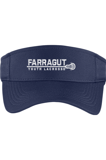 Farragut YLC Embroidered Visor Signature Lacrosse