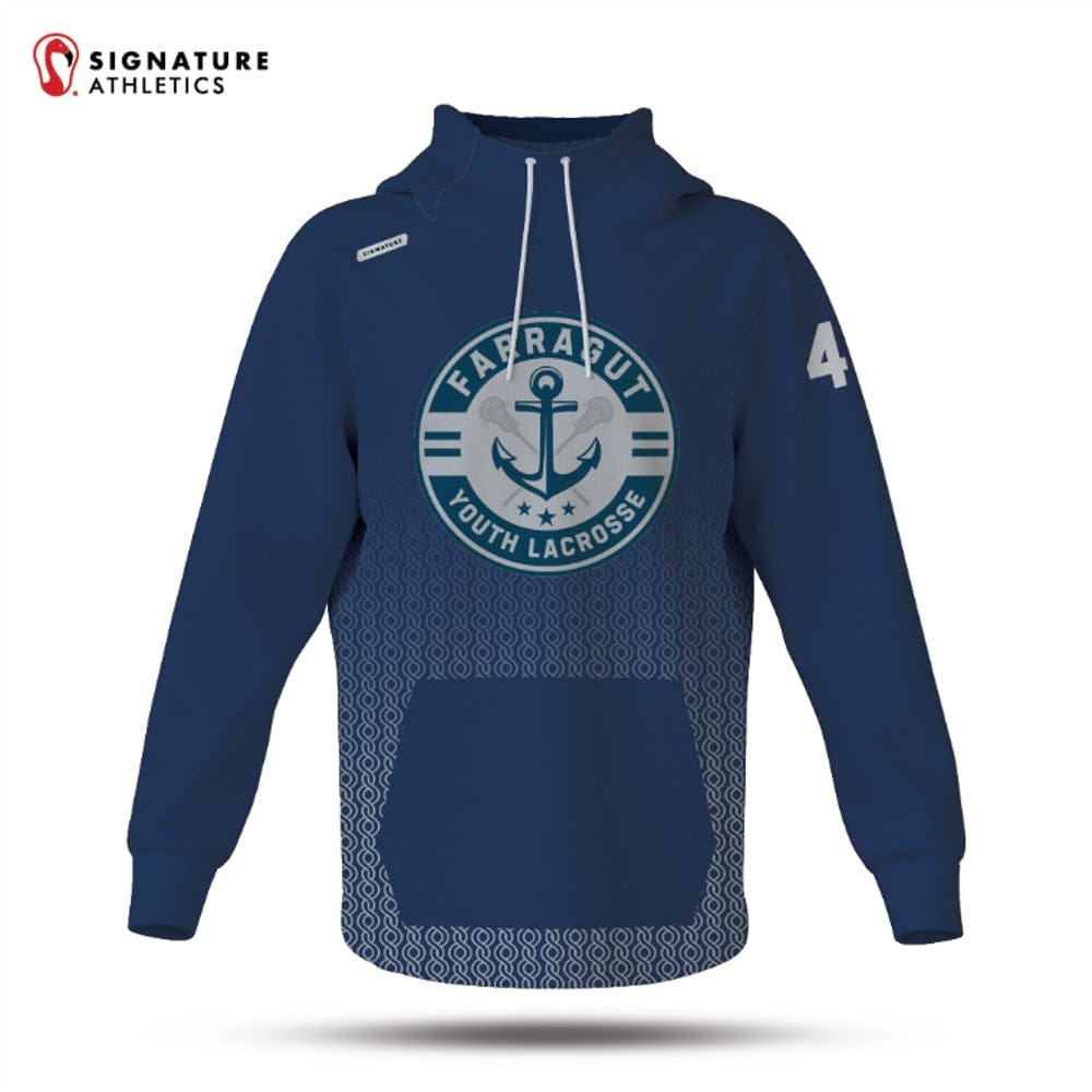 Farragut Youth Lacrosse Dye Sub Scuba Hoodie Signature Lacrosse
