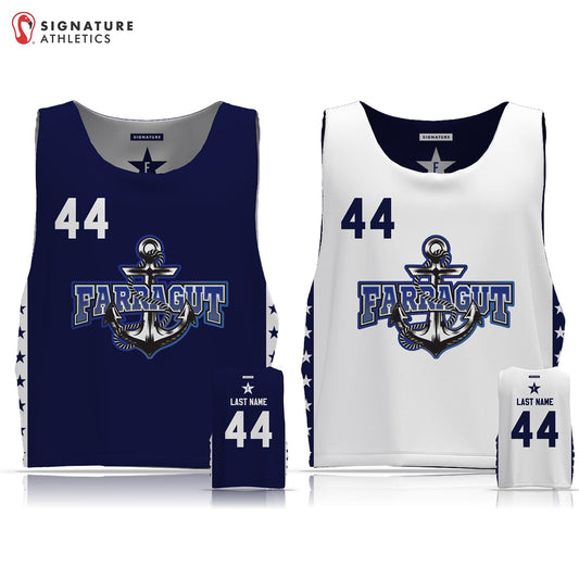 Farragut Youth Lacrosse Men's Reversible Pinnie: Farragut MSV Signature Lacrosse