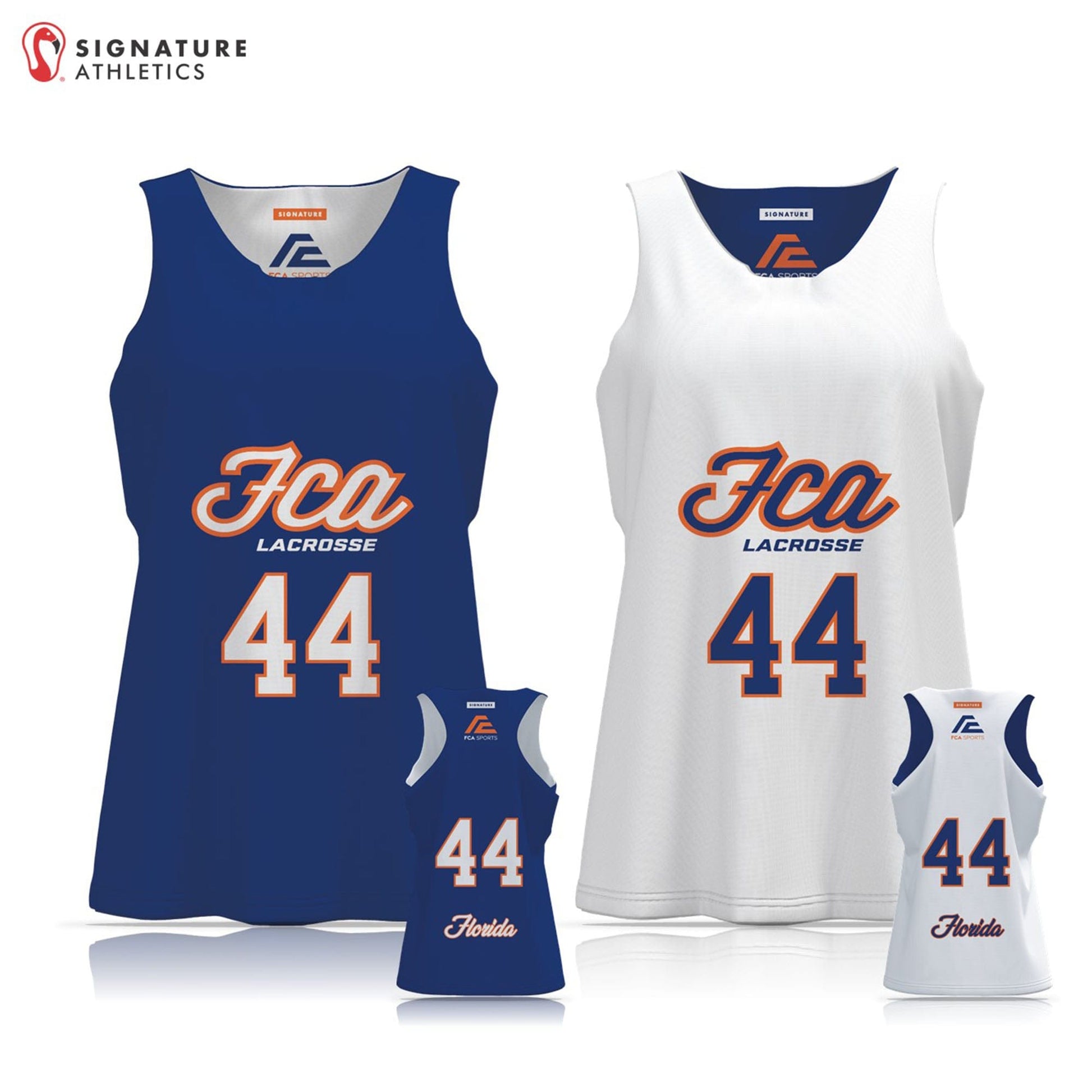 FCA Suncoast Women's Reversible Pinnie: Girl's Team Signature Lacrosse