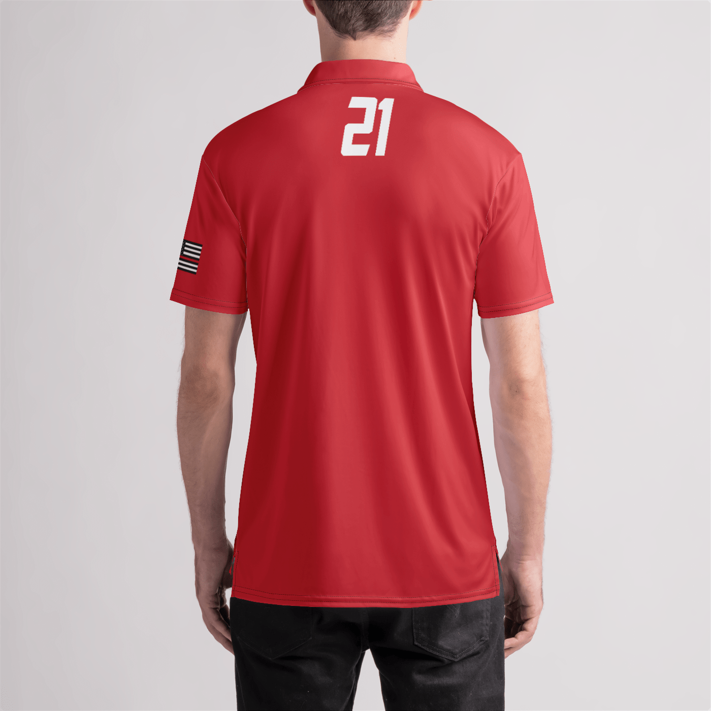 FDNY Lacrosse 21 Mens Polo Shirt Signature Lacrosse