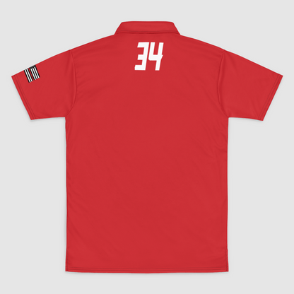 FDNY Lacrosse 34 Mens Polo Shirt Signature Lacrosse