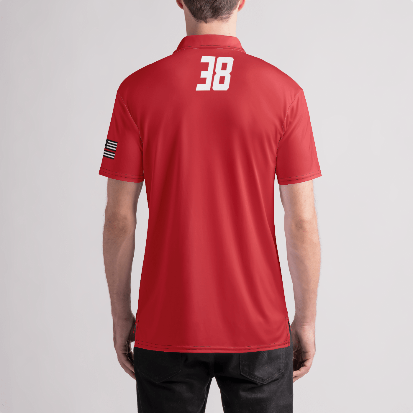 FDNY Lacrosse 38 Mens Polo Shirt Signature Lacrosse