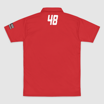 FDNY Lacrosse 48 Mens Polo Shirt Signature Lacrosse