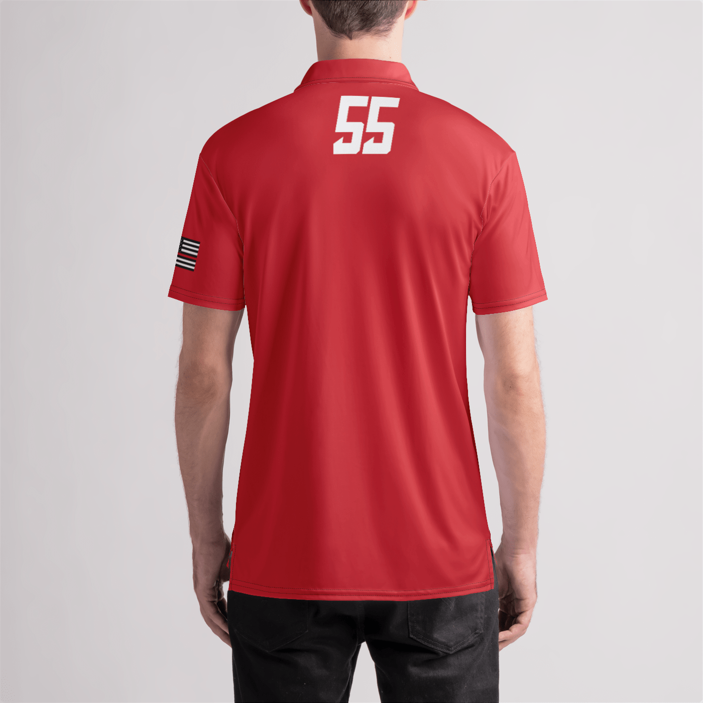 FDNY Lacrosse 55 Mens Polo Shirt Signature Lacrosse
