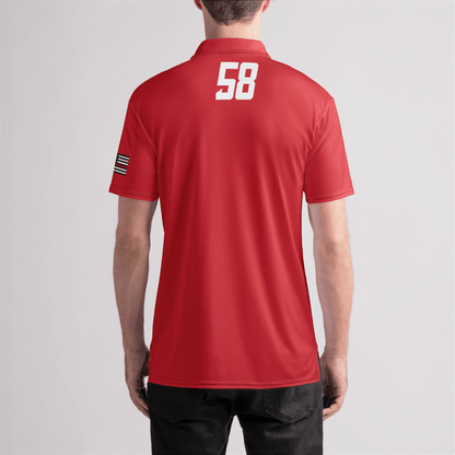 FDNY Lacrosse 58 Mens Polo Shirt Signature Lacrosse