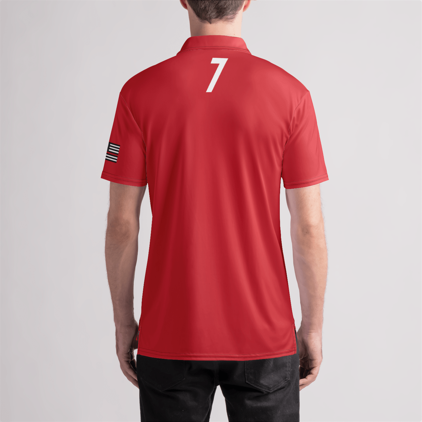 FDNY Lacrosse 7 Mens Polo Shirt Signature Lacrosse