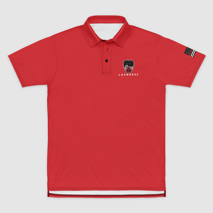 FDNY Lacrosse 7 Mens Polo Shirt Signature Lacrosse