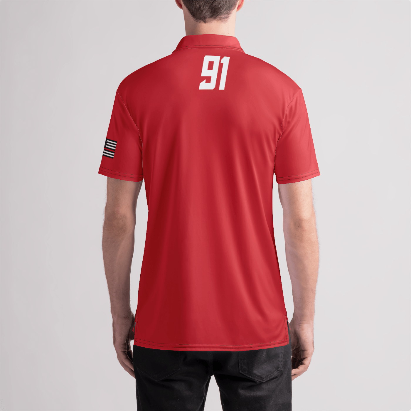 FDNY Lacrosse 91 Mens Polo Shirt Signature Lacrosse