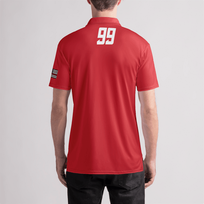 FDNY Lacrosse 99 Mens Polo Shirt Signature Lacrosse