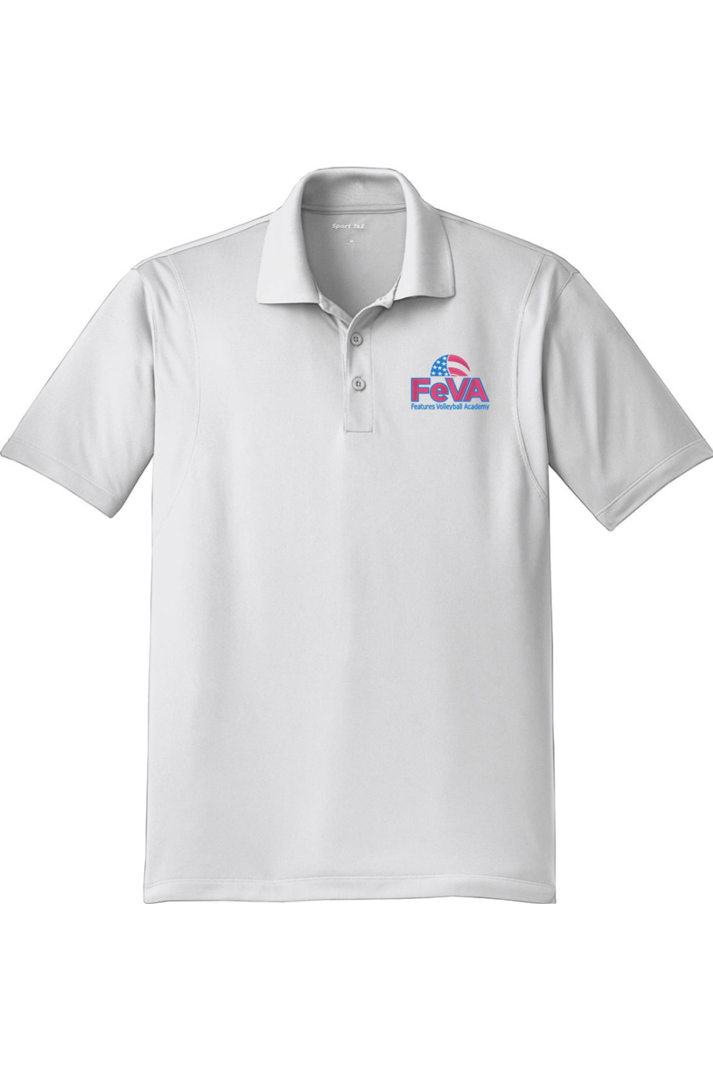Features Volleyball Adult Embroidered Athletic Polo Signature Lacrosse