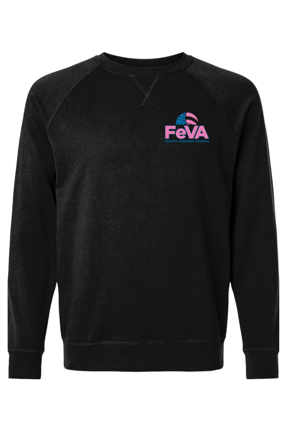 Features Volleyball Adult Heavyweight Raglan Long Sleeve Signature Lacrosse