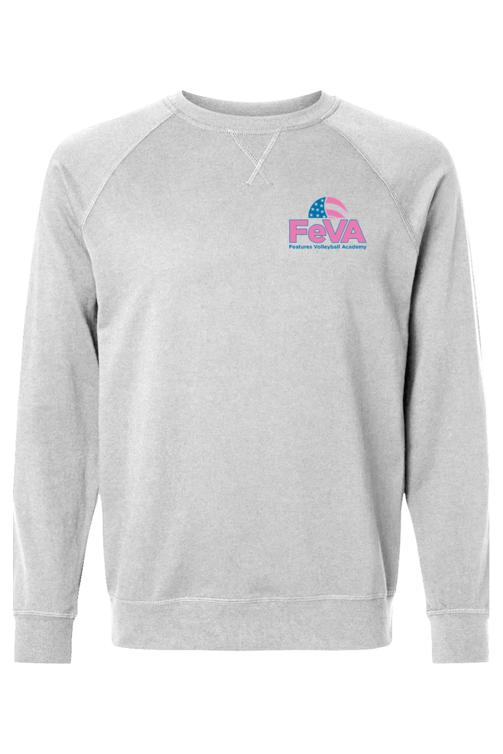 Features Volleyball Adult Heavyweight Raglan Long Sleeve Signature Lacrosse