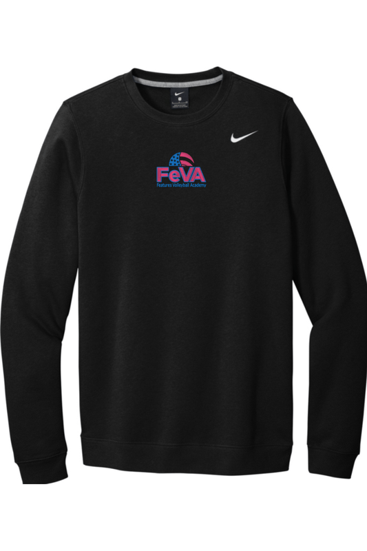Features Volleyball Embroidered Nike Club Fleece Crew Signature Lacrosse