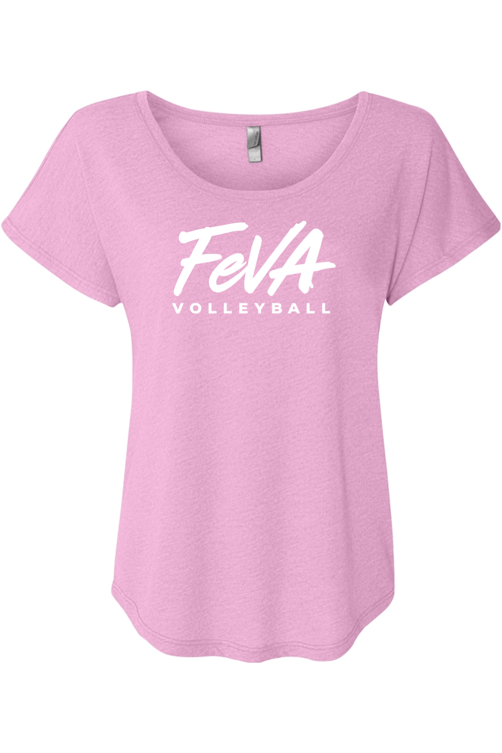 Features Volleyball Next Level Women's Triblend Dolman Tee Signature Lacrosse