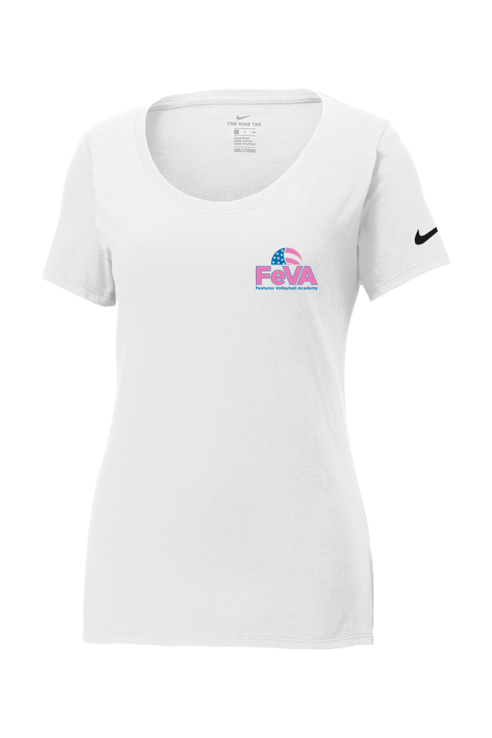 Features Volleyball Nike Core Cotton Scoop Neck Tee Signature Lacrosse