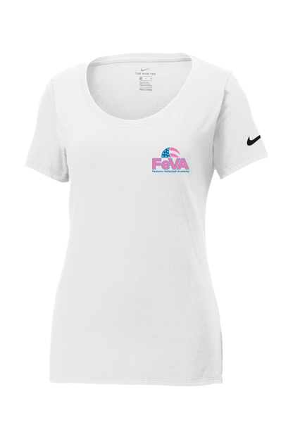 Features Volleyball Nike Core Cotton Scoop Neck Tee Signature Lacrosse