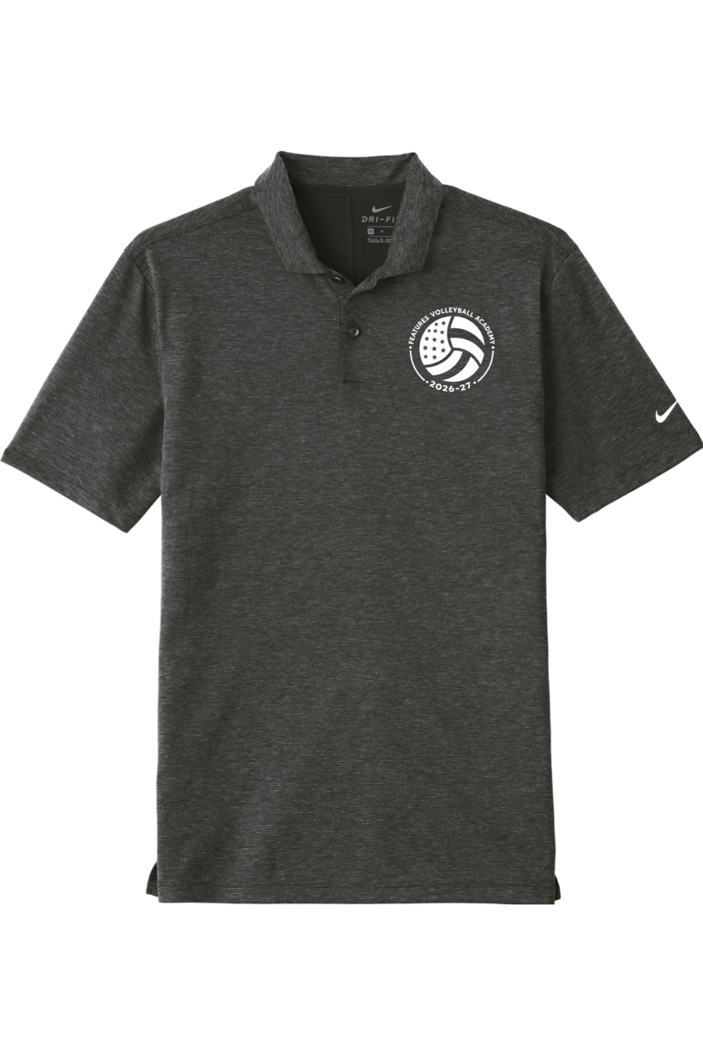 Features Volleyball Nike Dri-FIT Prime Polo Signature Lacrosse