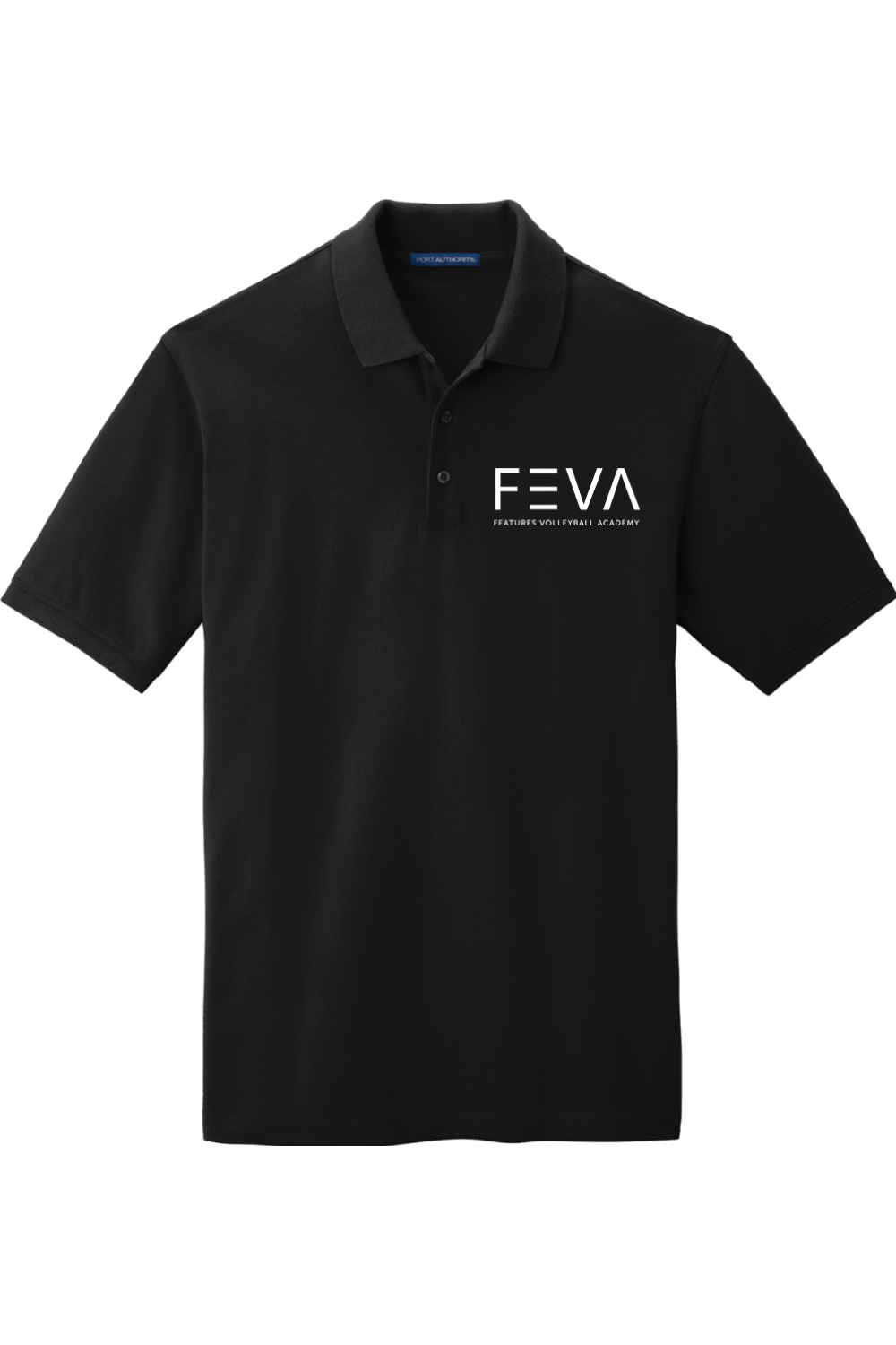 Features Volleyball Port Authority EZCotton Polo Signature Lacrosse