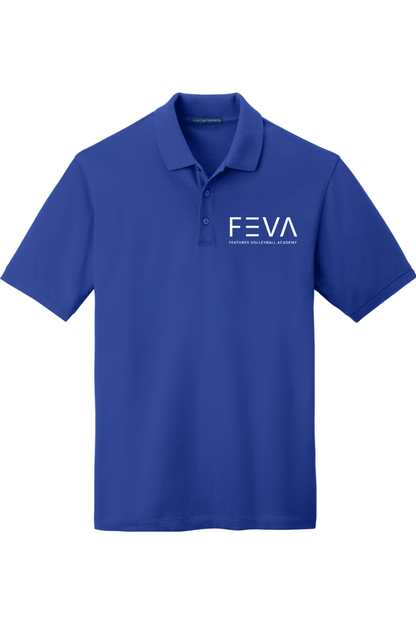 Features Volleyball Port Authority EZCotton Polo Signature Lacrosse