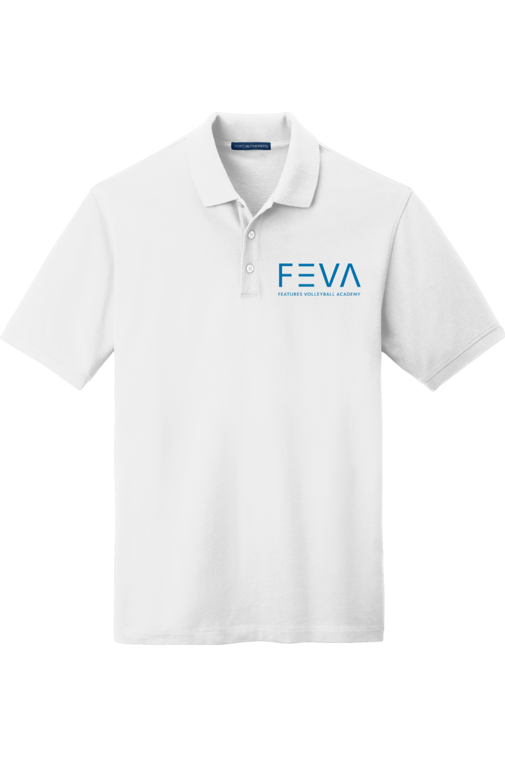 Features Volleyball Port Authority EZCotton Polo Signature Lacrosse