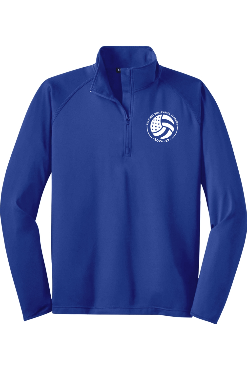 Features Volleyball Sport-Tek Sport-Wick Stretch 1/2-Zip Pullover Signature Lacrosse