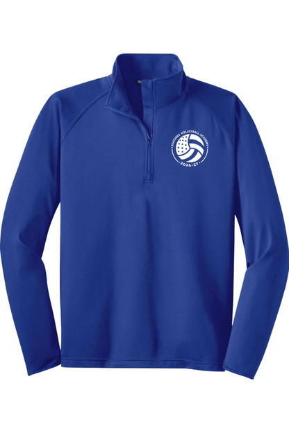 Features Volleyball Sport-Tek Sport-Wick Stretch 1/2-Zip Pullover Signature Lacrosse