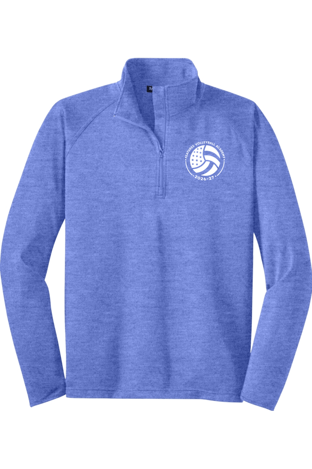 Features Volleyball Sport-Tek Sport-Wick Stretch 1/2-Zip Pullover Signature Lacrosse