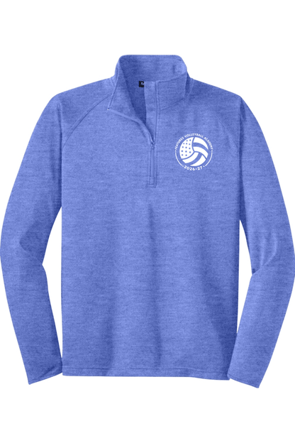 Features Volleyball Sport-Tek Sport-Wick Stretch 1/2-Zip Pullover Signature Lacrosse