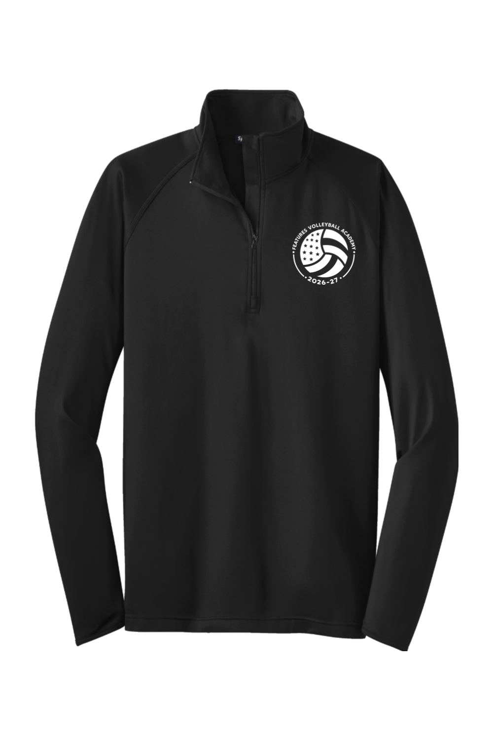 Features Volleyball Sport-Tek Sport-Wick Stretch 1/2-Zip Pullover Signature Lacrosse