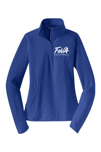 Features Volleyball Sport-Tek Women's Sport-Wick Stretch 1/4-Zip Pullover Signature Lacrosse