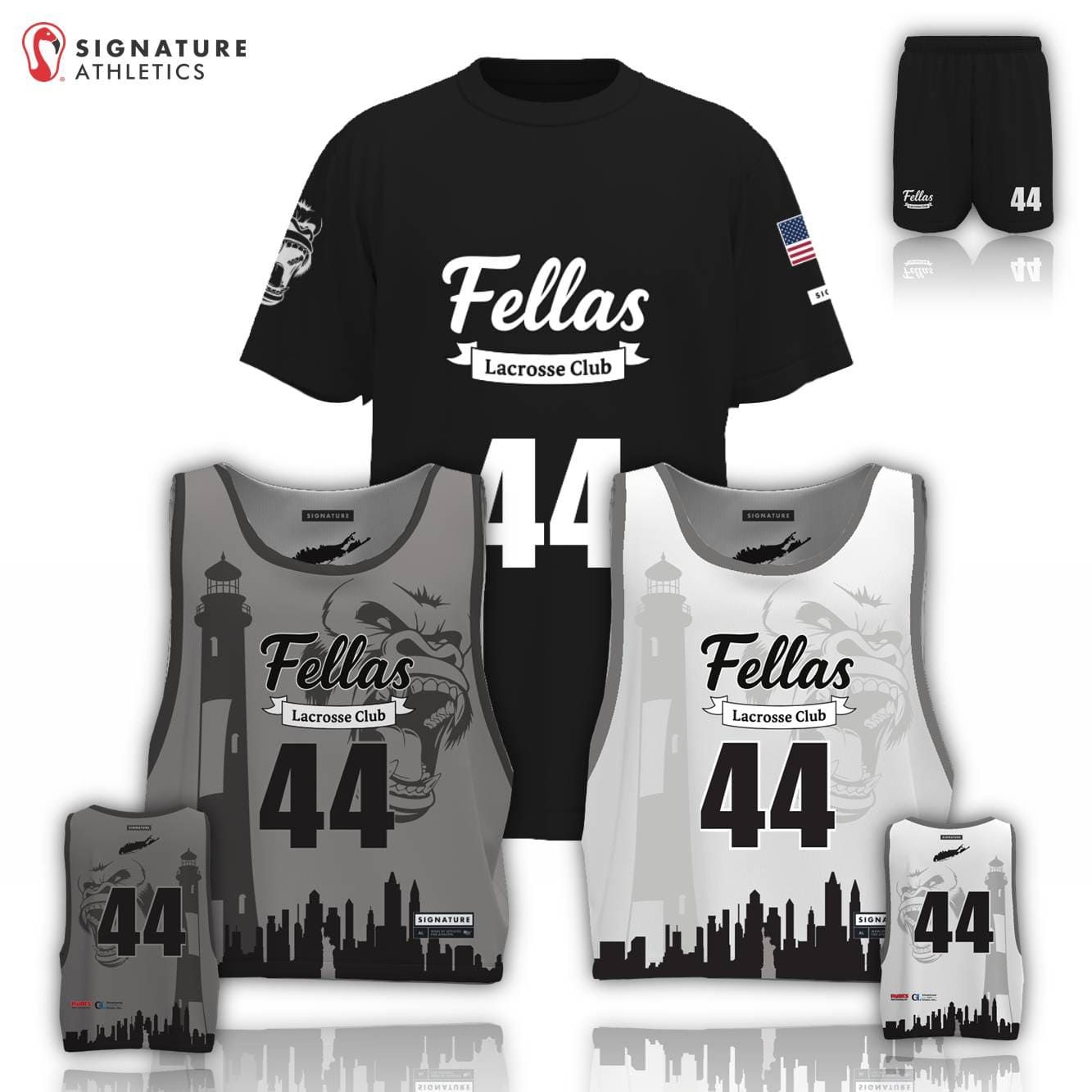 Fellas in Paris LC Men's 3 Piece Player Package: Fellas in Paris Signature Lacrosse