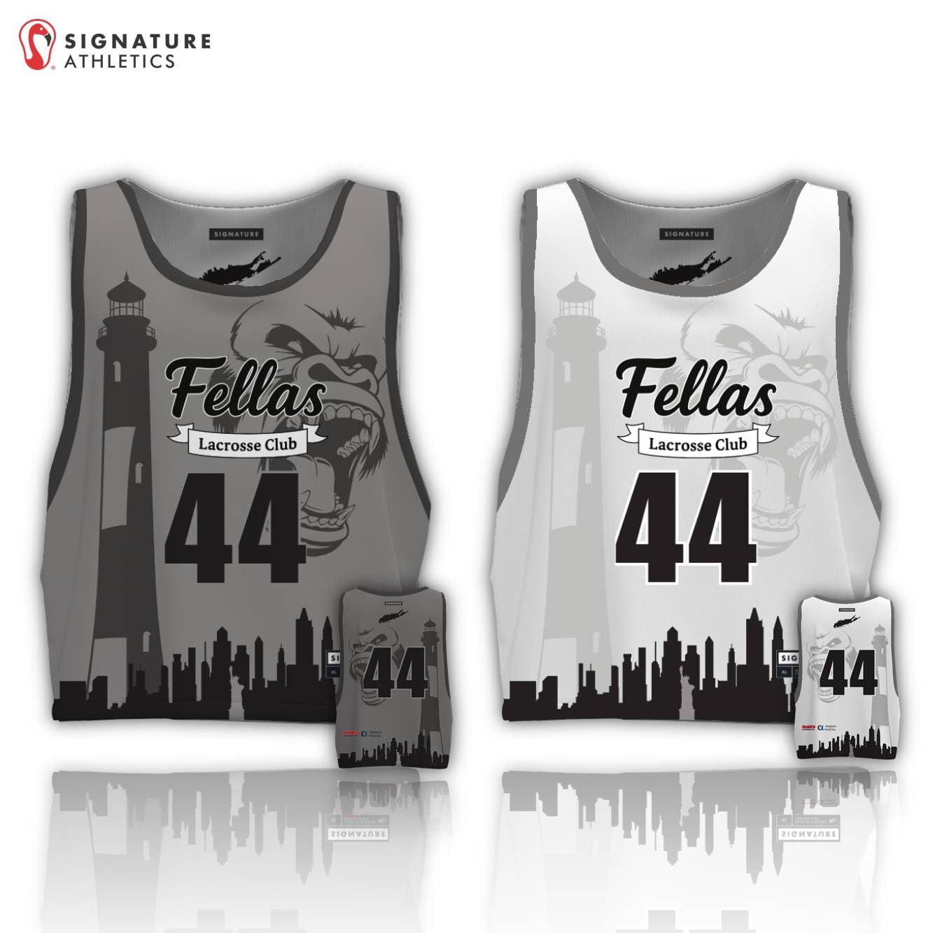 Fellas in Paris LC Men's Reversible Game Pinnie: Fellas in Paris Signature Lacrosse