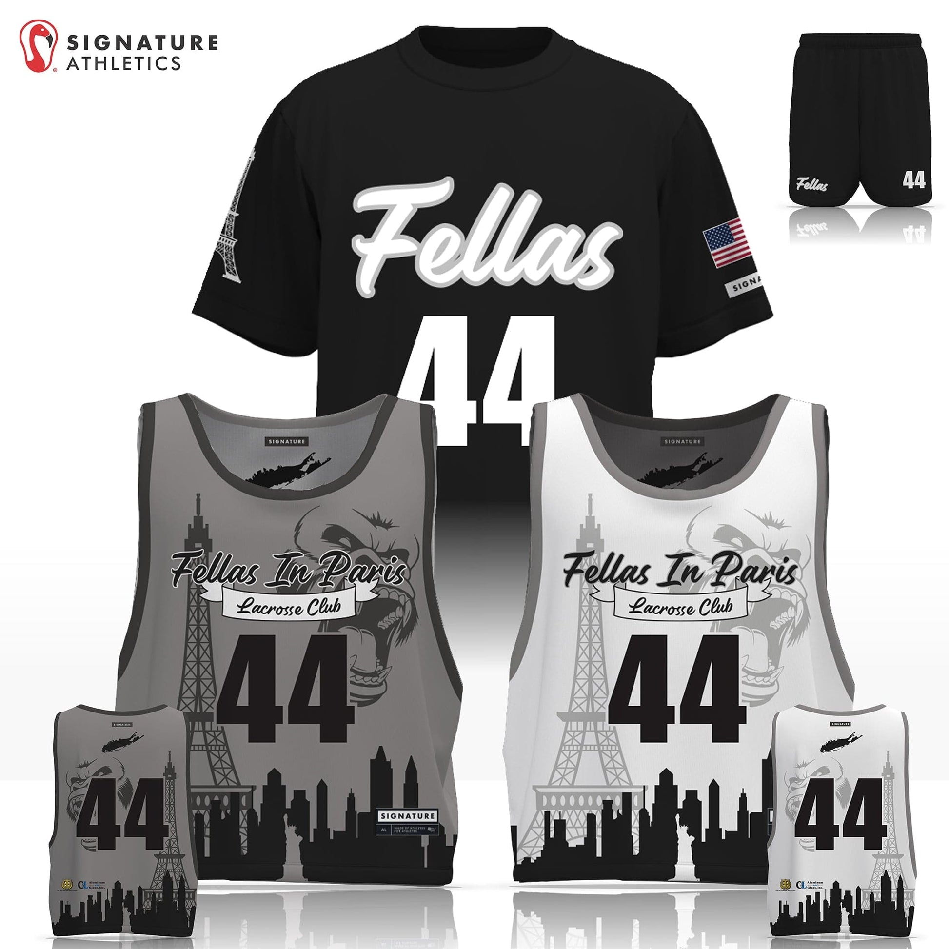 Fellas In Paris Men's 3 Piece Player Game Package Signature Lacrosse