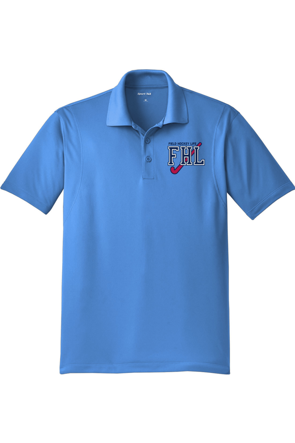 Field Hockey Life Adult Embroidered Athletic Polo Signature Lacrosse