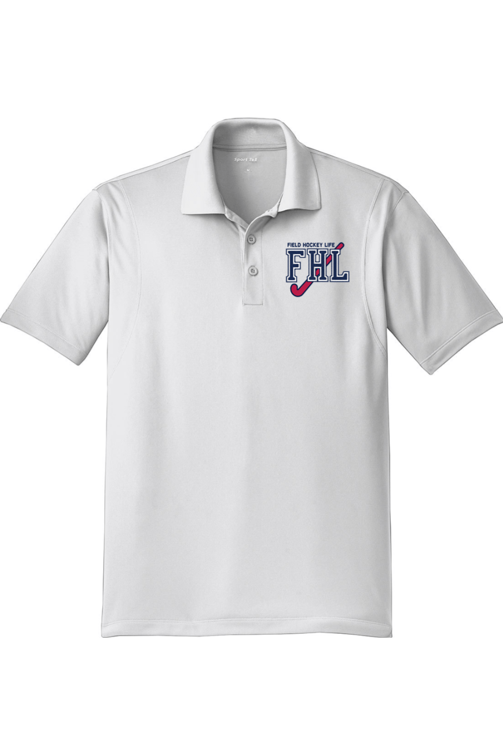 Field Hockey Life Adult Embroidered Athletic Polo Signature Lacrosse