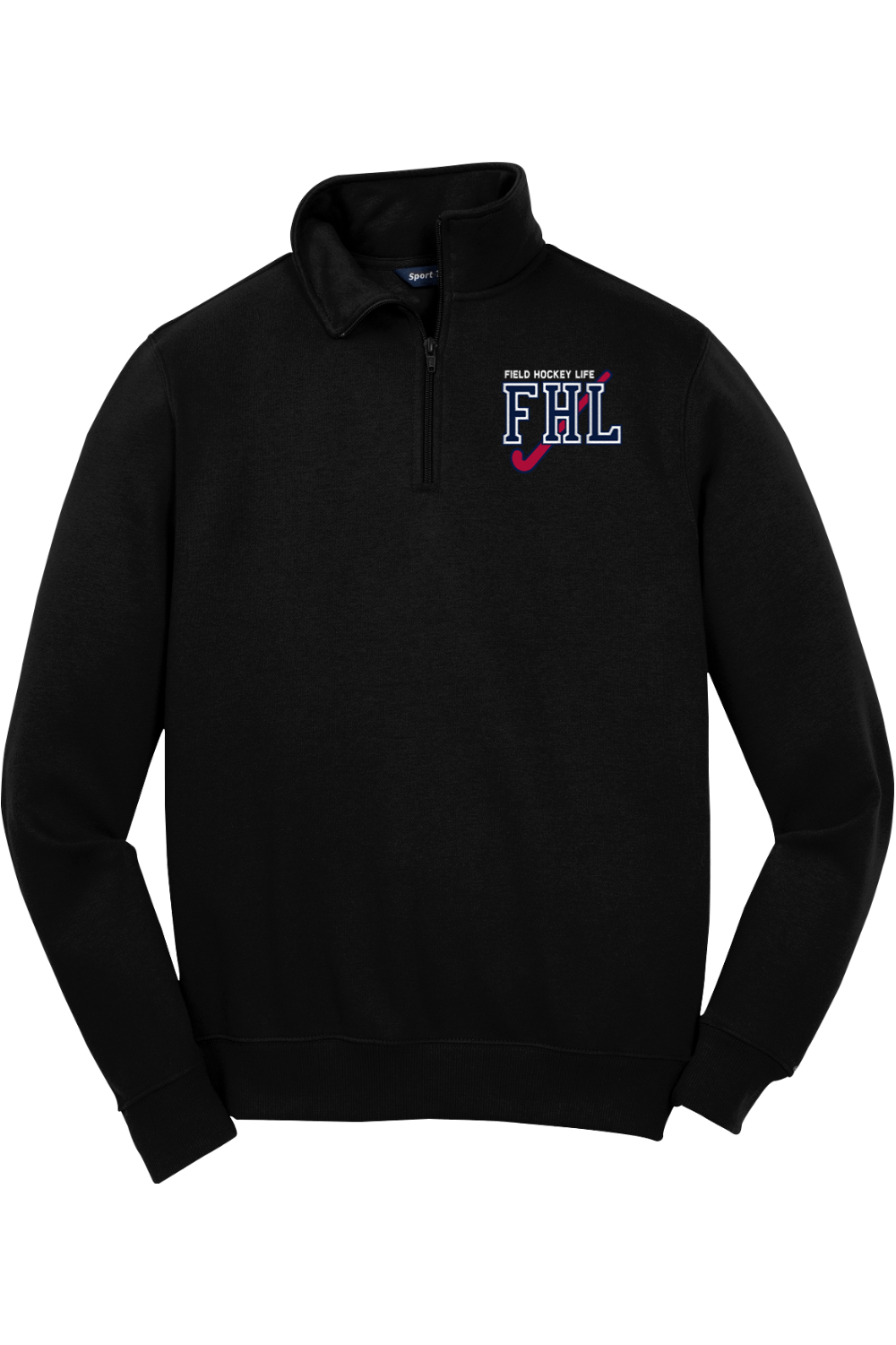 Field Hockey Life Adult Embroidered Quarter-Zip Pullover Signature Lacrosse