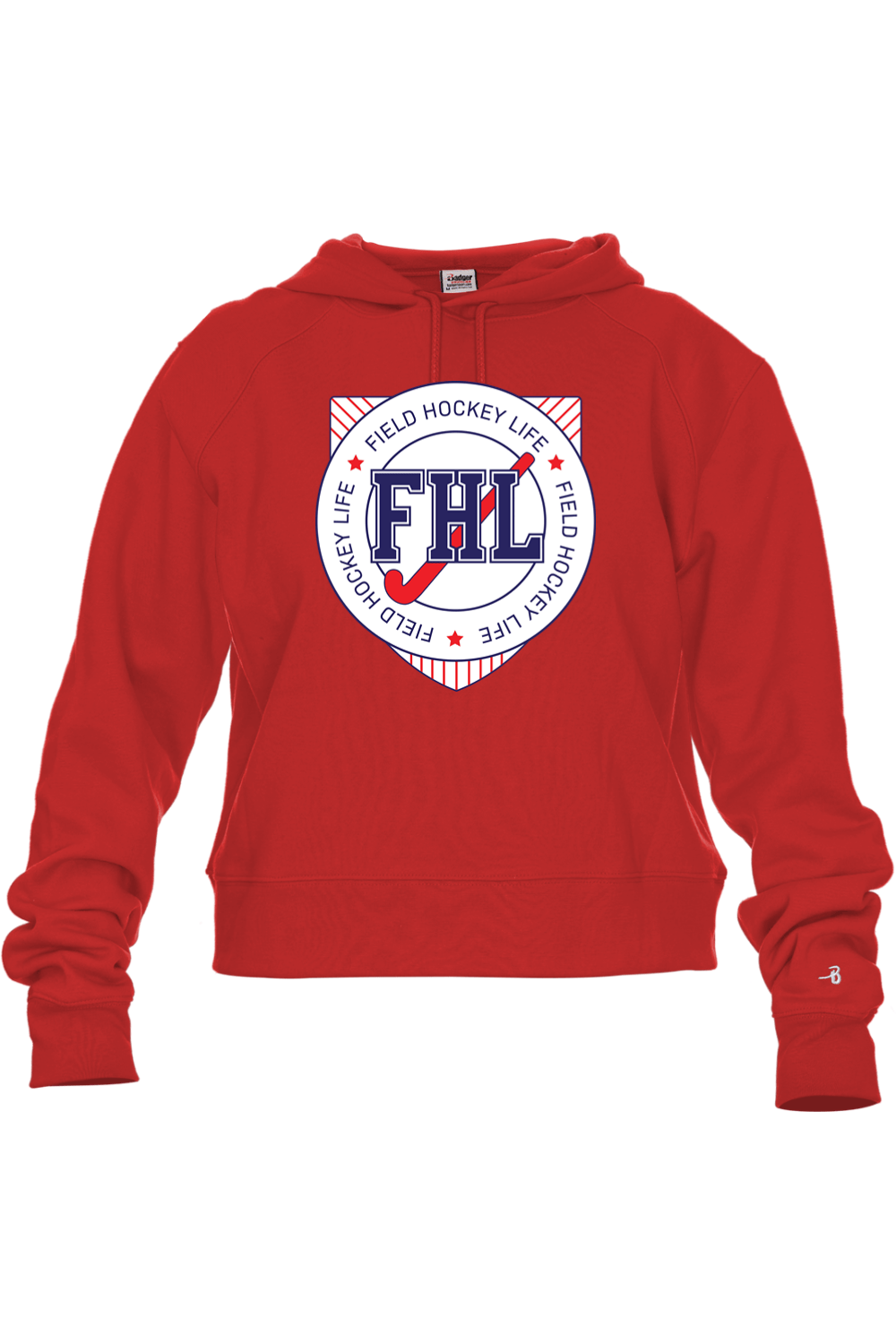Field Hockey Life Women's Crop Hooded Sweatshirt Signature Lacrosse