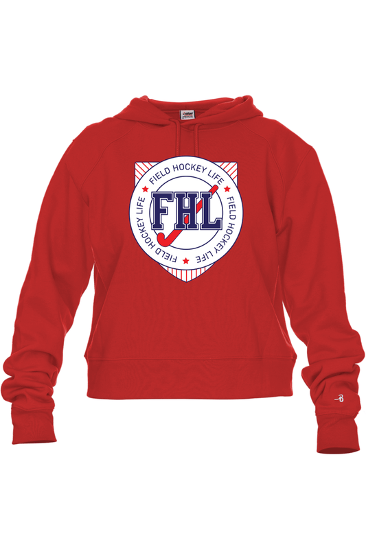 Field Hockey Life Women's Crop Hooded Sweatshirt Signature Lacrosse