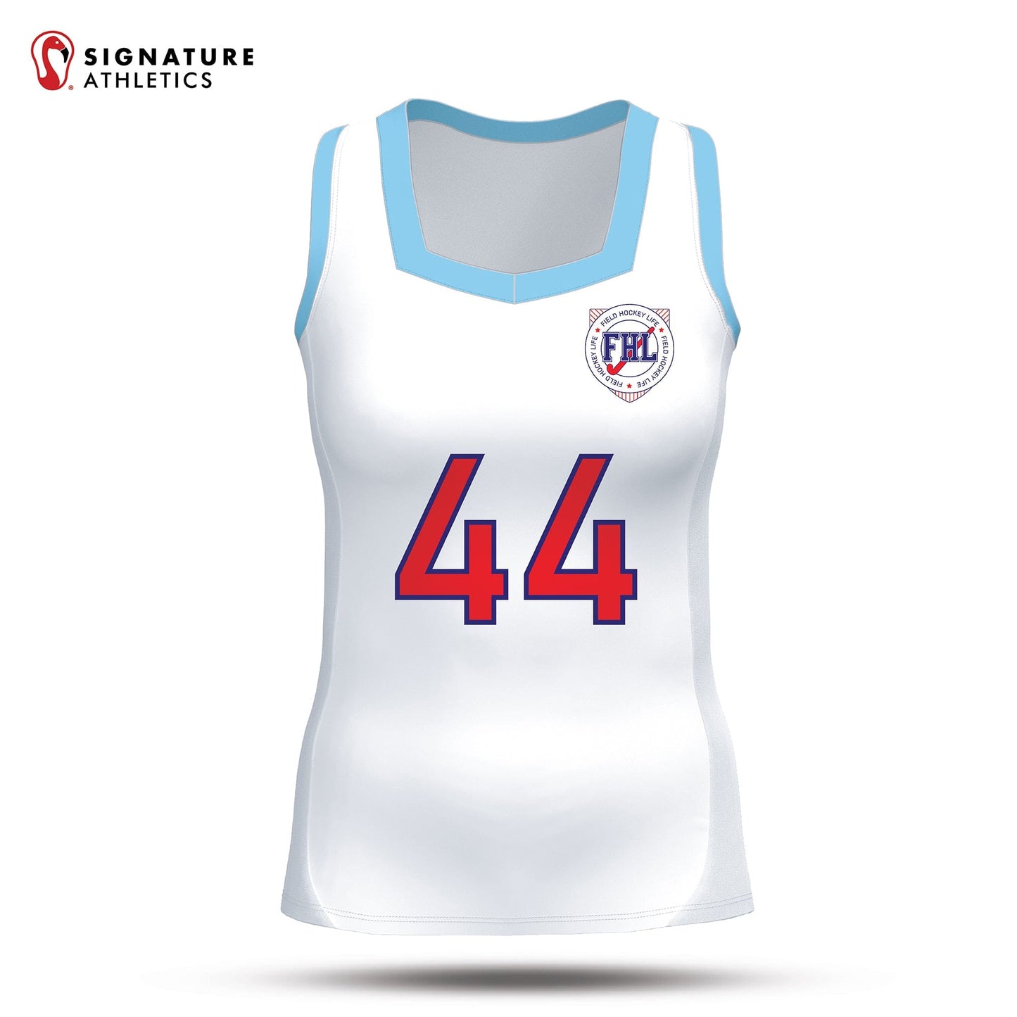 Field Hockey Life Women's Light College Sleeveless Jersey: U16 Premier Signature Lacrosse